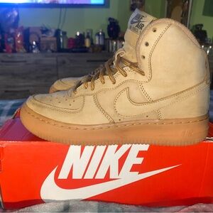 Gently worn wheat Nikes
